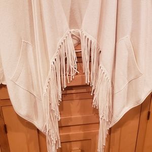 Banana Republic Sweaters - Banana Republic, Winter white cardigan with fringe Banana Republic Sweaters - Banana Republic, Winter white cardigan with fringe